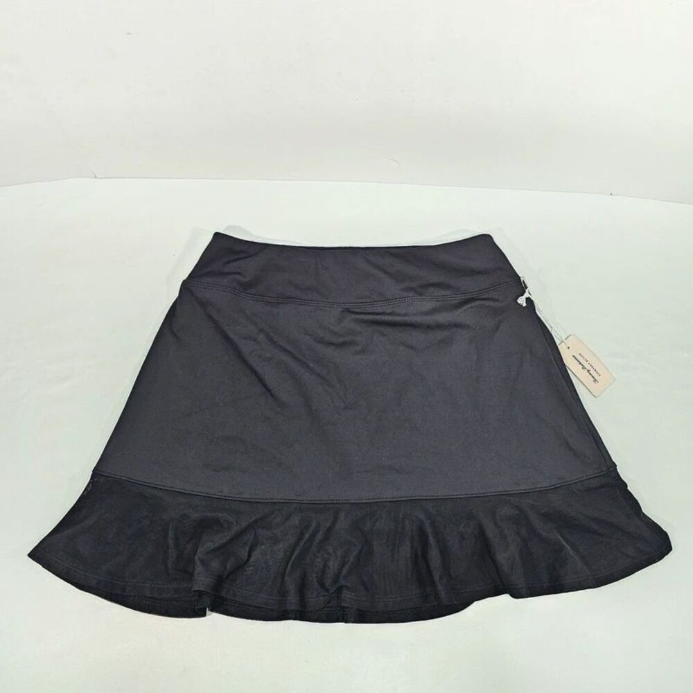 Tommy Bahama Everyday Active Black Mesh Ruffle Hem Skort Women’s Small NWT